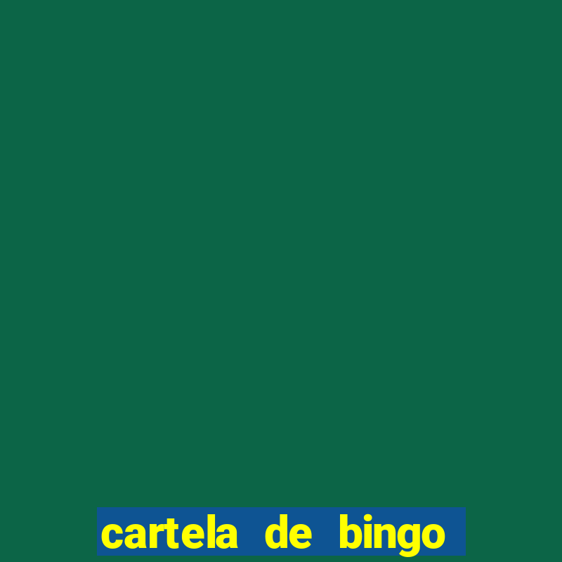 cartela de bingo cha de panela